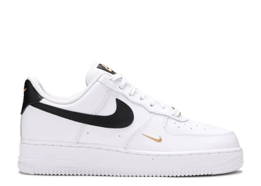 Air Force 1 Low '07 Essential White Black Gold Mini Swoosh